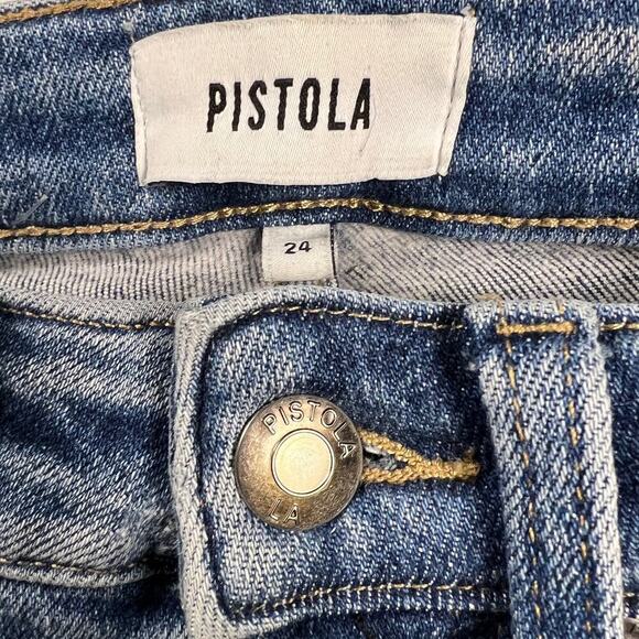 Pistola Monroe High Rise Slim Cigarette Jeans in Smith Wash 
Size 24 - Picture 4 of 12